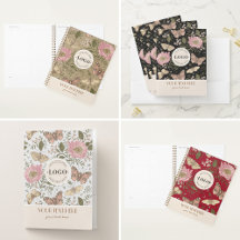 Wildflower Botanical Floral Monogram Stationery