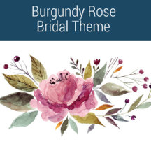 Burgundy Rose: Bridal Totes, Shirts and more