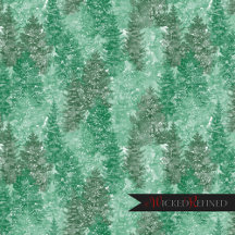 Green Pine Tree Pattern