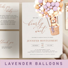 Bear Balloons LAVENDER