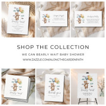 We Can Bearly Wait Bear Balloon Baby Shower 