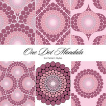 Dusky Rose Radiant Dot Mandala Personalised Gifts
