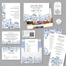 Lilac and Periwinkle Wildflower Wedding