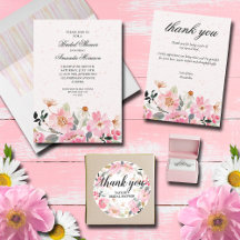 PINK FLOWER GARDEN BRIDAL SHOWER COLLECTION