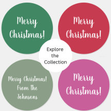 Christmas stickers and gift labels