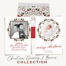 Christmas Holiday Pine Cones Red Berries Mandala