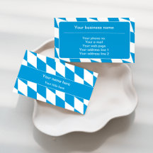 Blue White Bavaria Blue Business Card Collection