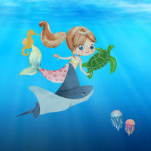 Mermaids & Friends Collection   Colorful Kids T-Sh