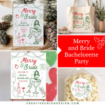 Merry and Bride Christmas Bachelorette Party Theme