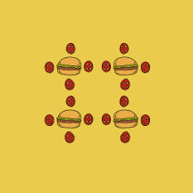 Illustrations of hamburgers 