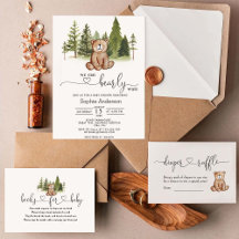 Woodland Bear Baby Shower