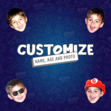 Personalizados com nome e foto - MENINO