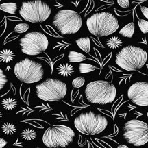 retro vintage floral pattern