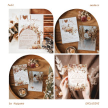 Boho Fall Rustic Wildflower & Pumpkin Wedding