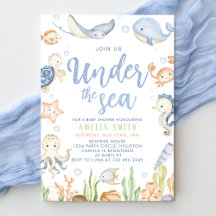 under the sea invitation
