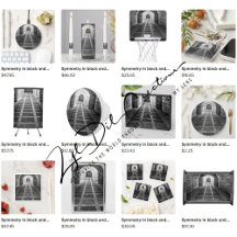 Gifts with symmetry in black and white design