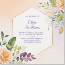 Elegant Floral Wedding Invitation-45346