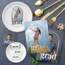 Modern Minimalist Arch Bold Photo Graduation Suite