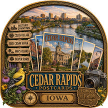 Cedar Rapids Iowa Postcards/Gifts