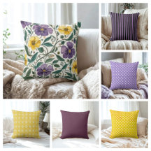 Combination Flowers , Solid Color, Yellow Purple