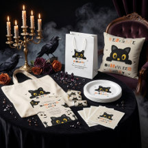 Cute Black Cat Halloween Party Collection