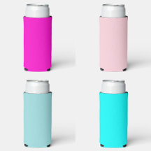 Seltzer Can Cooler Sleeves With Solid Colors 