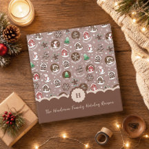 Whimsical Gingerbread Christmas Pattern 