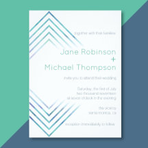 Geometric Modern Watercolor Wedding Collection