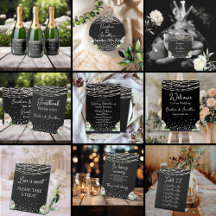 Black Rustic White Roses String Lights Wedding