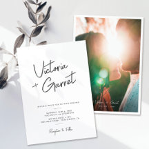Modern Minimal Handwritten Script Wedding 