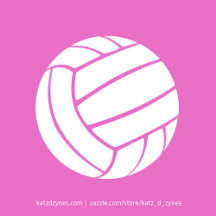 Pink volleyball