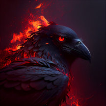 Dessous de verre Crow