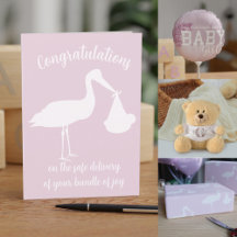 Congratulations Girl Baby Cards and Gifts