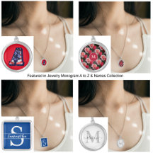 Jewelry Monogram  A to Z & Names