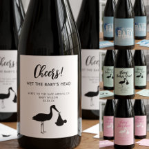 Baby Shower Wine Labels