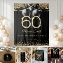Gold Diamonds 60th Birthday Party