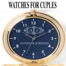 Luxury vintage watches for couples with Monogram 