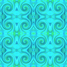 Groovy Cool Abstract Aqua Liquid Art Swirl Pattern