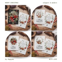 Watercolar Elegant Winter Wonderland Christmas