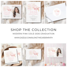 Modern Pink Gold 2026 Graduation