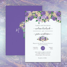 Romantically Elegant Purple Floral