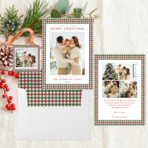 Red and Green Gingham Christmas