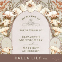 Calla Lily v02 - Vintage Art Nouveau