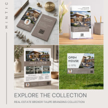 Real Estate Broker Taupe Branding Collection