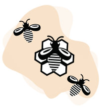 tree flying bees 