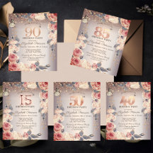 Luxury Floral,Butterfly,Lights Birthday Party