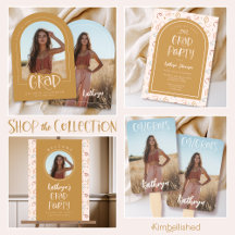 Girly + Cute Confetti Graduation 