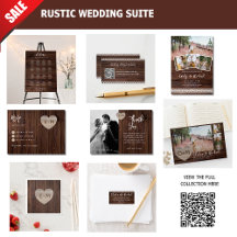 Rustic Wedding Suite Lace and Hearts