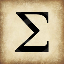 Greek Alphabet Letters on Papyrus