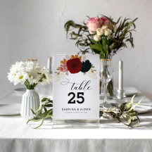 AUTUMANAL GOLD BURGUNDY EMERALD GREEN WEDDING SET